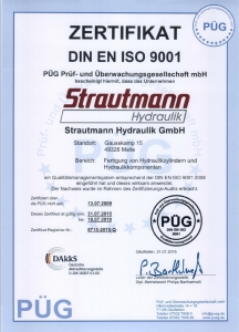 9001 Zertifikat Strautmann Hydraulik-2015