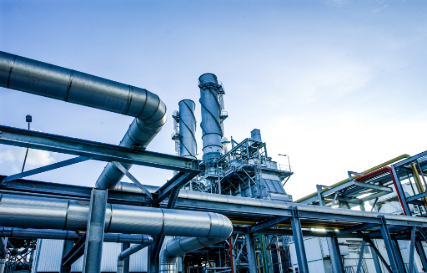 Bildauschnitt eines Industrieparks